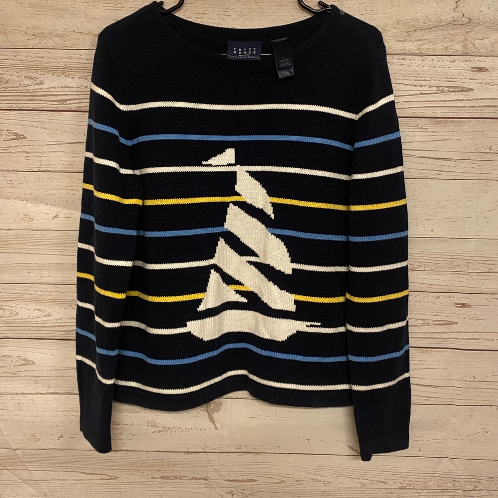 Liz Claiborne Sweater Size M Navy Blue